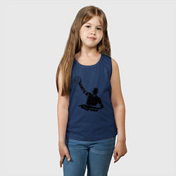 Майка детская хлопок Ватерполист, цвет: тёмно-синий — фото 2