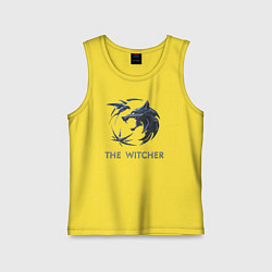 Детская майка Ведьмак Белый волк Геральт