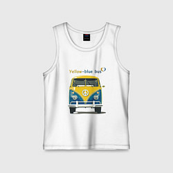 Детская майка Я люблю вас Yellow-blue bus