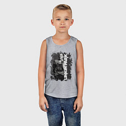 Майка детская хлопок LINKIN PARK, цвет: меланж — фото 2