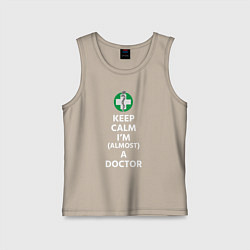 Детская майка Keep calm I??m a doctor