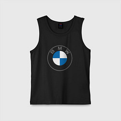 Майка детская хлопок BMW LOGO 2020, цвет: черный