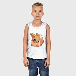 Майка детская хлопок Иви, цвет: белый — фото 2