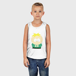 Майка детская хлопок South Park Баттерс, цвет: белый — фото 2