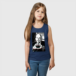 Майка детская хлопок Ленин Oko, цвет: тёмно-синий — фото 2