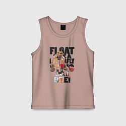 Майка детская хлопок АЛИ, цвет: пыльно-розовый