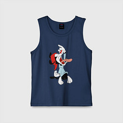 Майка детская хлопок Вакко Уорнер Animaniacs, цвет: тёмно-синий