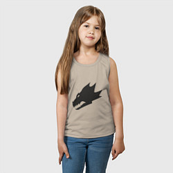 Майка детская хлопок Саламандры (Salamanders), цвет: миндальный — фото 2