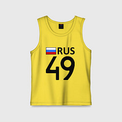 Майка детская хлопок RUS 49, цвет: желтый
