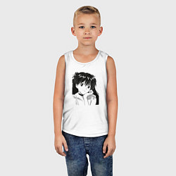 Майка детская хлопок Аска ева 02, цвет: белый — фото 2