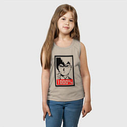 Майка детская хлопок Mob psycho 100 Z, цвет: миндальный — фото 2