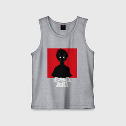 Майка детская хлопок Mob psycho 100 Z, цвет: меланж