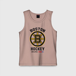 Майка детская хлопок BOSTON BRUINS NHL, цвет: пыльно-розовый