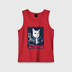 Детская майка Кот Терминатор пародия
