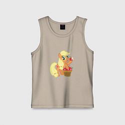 Майка детская хлопок Applejack, цвет: миндальный