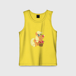 Майка детская хлопок Applejack, цвет: желтый