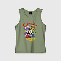 Детская майка Cuphead, главные герои