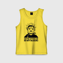 Детская майка NEVER GIVING UP IS MY MAGIC!