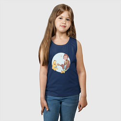 Майка детская хлопок Манки и Банан, цвет: тёмно-синий — фото 2