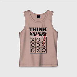 Детская майка THINK OUTSIDE THE BOX