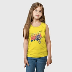 Майка детская хлопок BMX, цвет: желтый — фото 2
