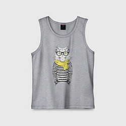 Детская майка Hipster Cat