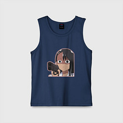 Майка детская хлопок Нагаторо, цвет: тёмно-синий