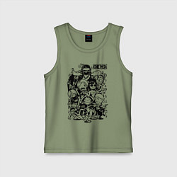 Детская майка Персонажи Ван-Пис Большой куш