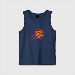 Майка детская хлопок Suns Basket, цвет: тёмно-синий