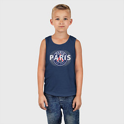 Майка детская хлопок PSG Core Wordmark Graphic New 202223, цвет: тёмно-синий — фото 2