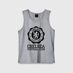 Майка детская хлопок Chelsea FC: Emblem, цвет: меланж