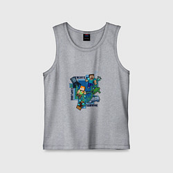 Детская майка Майнкрафт Под водой