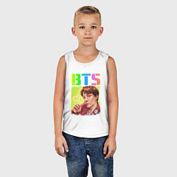Майка детская хлопок BTS БТС Z, цвет: белый — фото 2