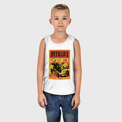 Майка детская хлопок Metallica - Iowa speedway playbill, цвет: белый — фото 2