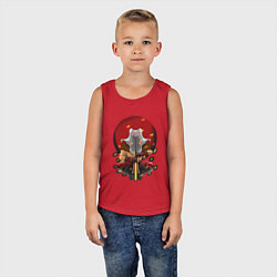 Майка детская хлопок Juggernaut Dota 2, цвет: красный — фото 2