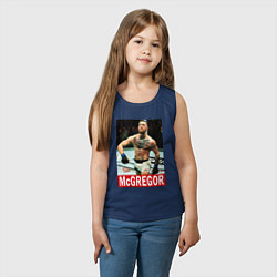 Майка детская хлопок Конор МакГрегор McGregor, цвет: тёмно-синий — фото 2