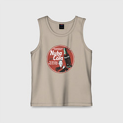 Майка детская хлопок Nuka Cola Ice Cold Retro, цвет: миндальный