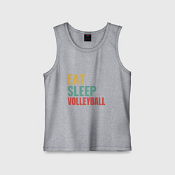Детская майка Eat - Sleep - Volleyball