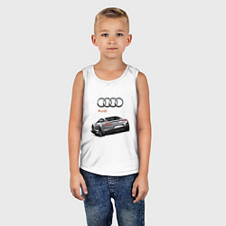 Майка детская хлопок Audi Prestige Concept, цвет: белый — фото 2