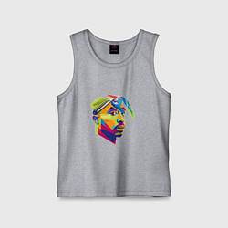 Майка детская хлопок 2PAC Style, цвет: меланж