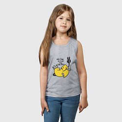 Майка детская хлопок Wu-Tang Is For The Children, цвет: меланж — фото 2
