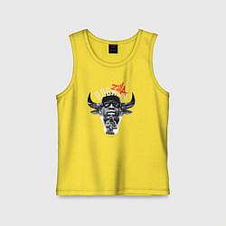 Майка детская хлопок Деннис Родман:ZILLA:Чикаго Буллз, цвет: желтый