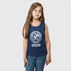Майка детская хлопок Герб СССР, цвет: тёмно-синий — фото 2