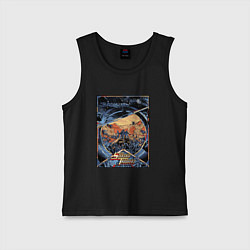 Майка детская хлопок Звездный десант в квадрате, цвет: черный