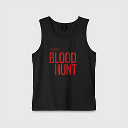 Майка детская хлопок Vampire the masquerade bloodhunt арт, цвет: черный