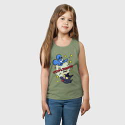 Майка детская хлопок Симпсоны - шоу Щекотки и Царапки, цвет: авокадо — фото 2