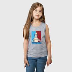 Майка детская хлопок Bender Futurama, цвет: меланж — фото 2