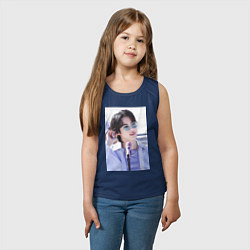 Майка детская хлопок Мировой красавчик Джин, цвет: тёмно-синий — фото 2