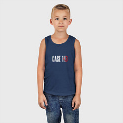 Майка детская хлопок Case 143, цвет: тёмно-синий — фото 2