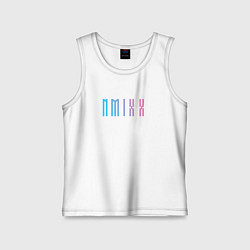 Майка детская хлопок Nmixx kpop группа, цвет: белый